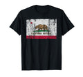 State California Flag Distressed Gift T-Shirt - Streetwear Style Unisex - T-Shirt, Sweatshirt, Hoodie