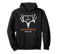 Husband And Wife Shed Hunting Life Hoodie - Aesthetic Graphic for Adults - T-Shirt, Sweatshirt, Hoodie
