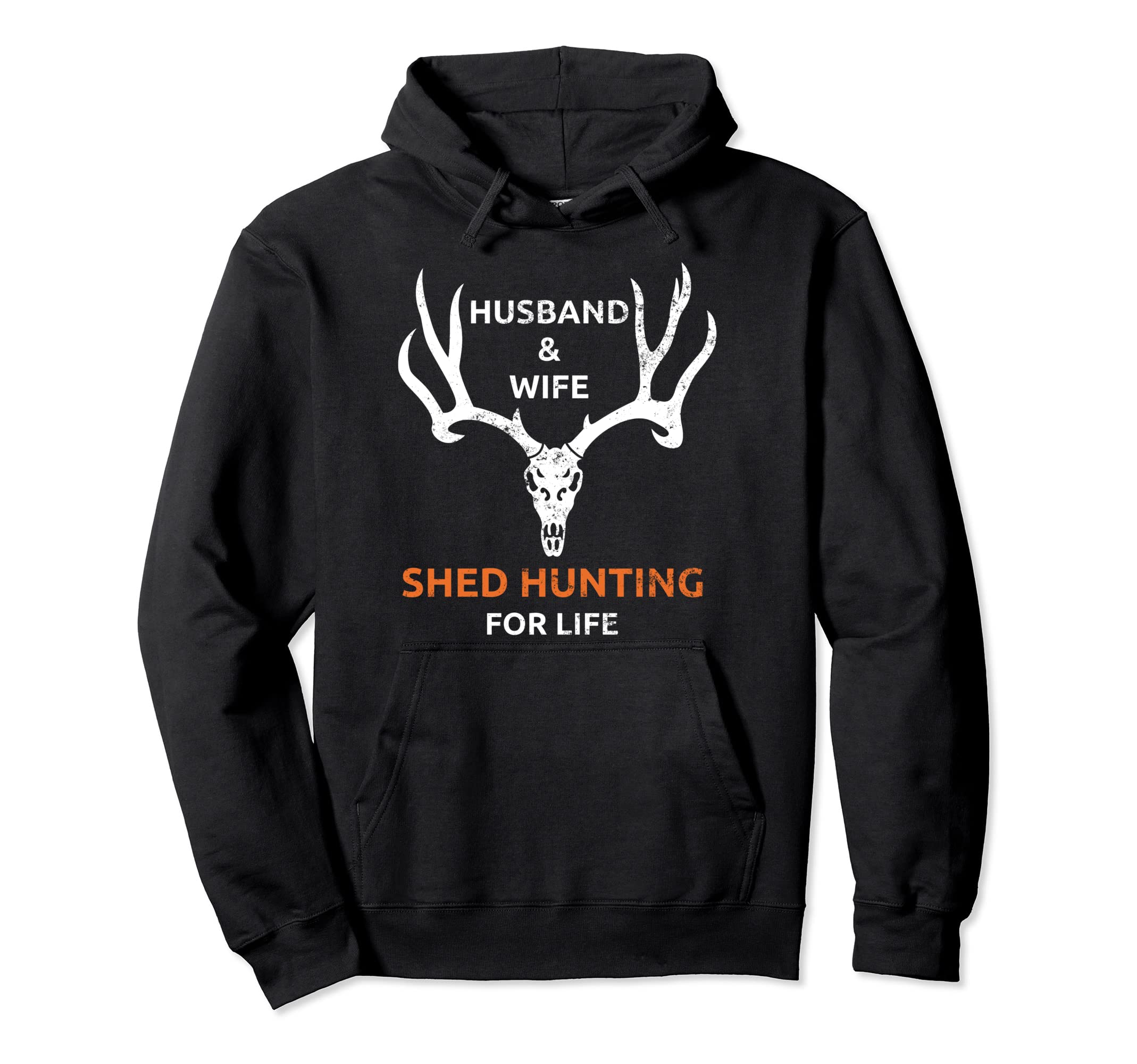 Husband And Wife Shed Hunting Life Hoodie - Aesthetic Graphic for Adults - T-Shirt, Sweatshirt, Hoodie