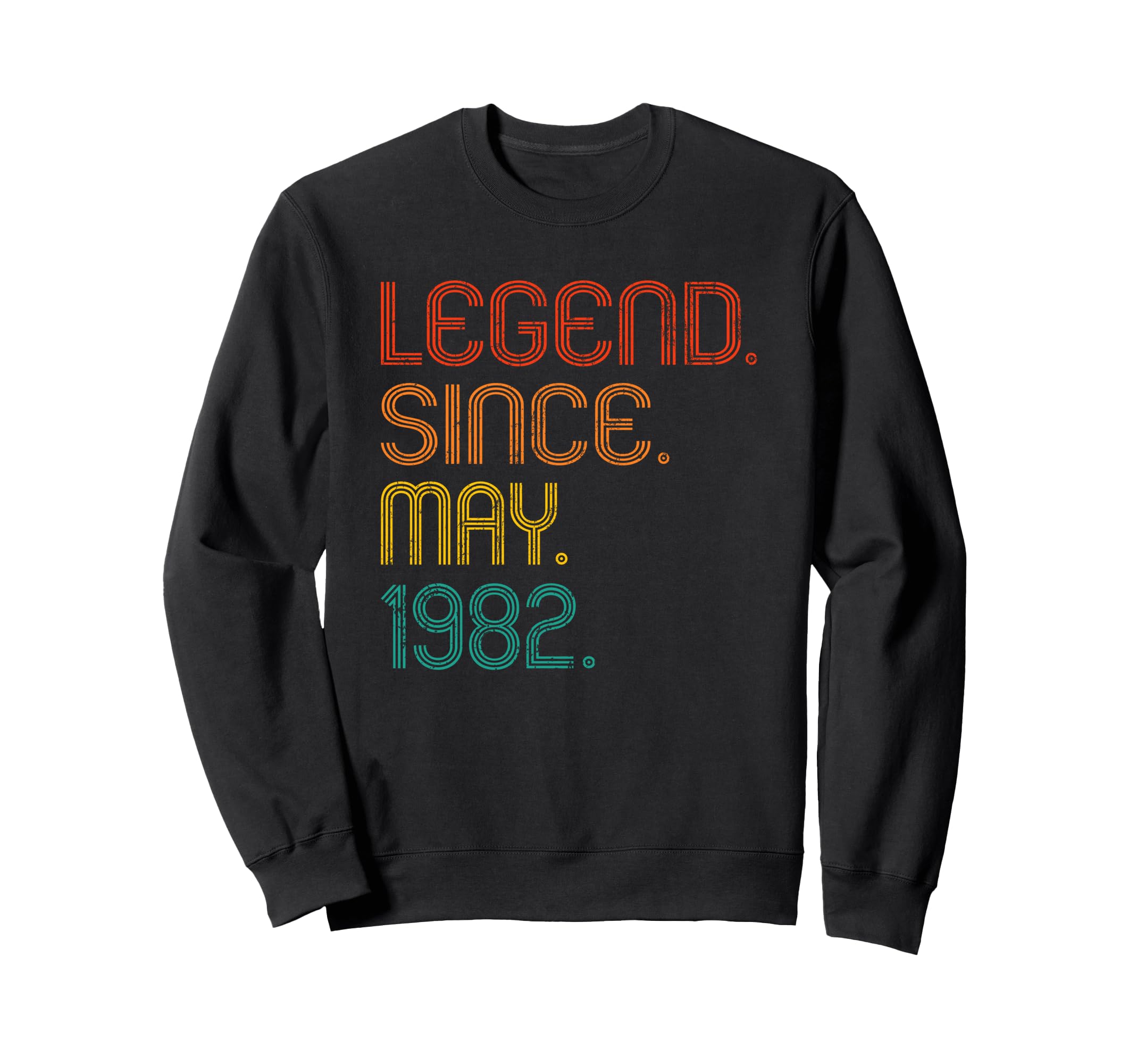 44Th Birthday Legend Since May 1982 Sweatshirt - Aesthetic Graphic Unisex - T-Shirt, Sweatshirt, Hoodie