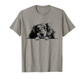 Logo Black Long Haired Dachshund Dog T-Shirt - Aesthetic Graphic Men Women - T-Shirt, Sweatshirt, Hoodie