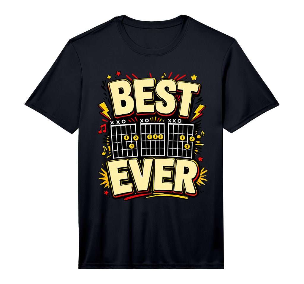 Best Dad Ever Guitar Chords T-Shirt - Casual Everyday Wear Men Women - T-Shirt, Sweatshirt, Hoodie