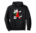Dabbing Husky Dog Portugal Football Hoodie - Custom Art Print Unisex - T-Shirt, Sweatshirt, Hoodie