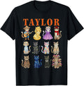 Taylor Groovy Name Cat 80's Vintage Birthday Girls - Adult & Kids T-Shirts, Sweatshirts & Hoodies apparel design preview 1