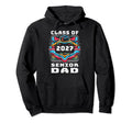 Proud Dad Class 2027 Senior Graduate Hoodie - Aesthetic Graphic Men Women - T-Shirt, Sweatshirt, Hoodie