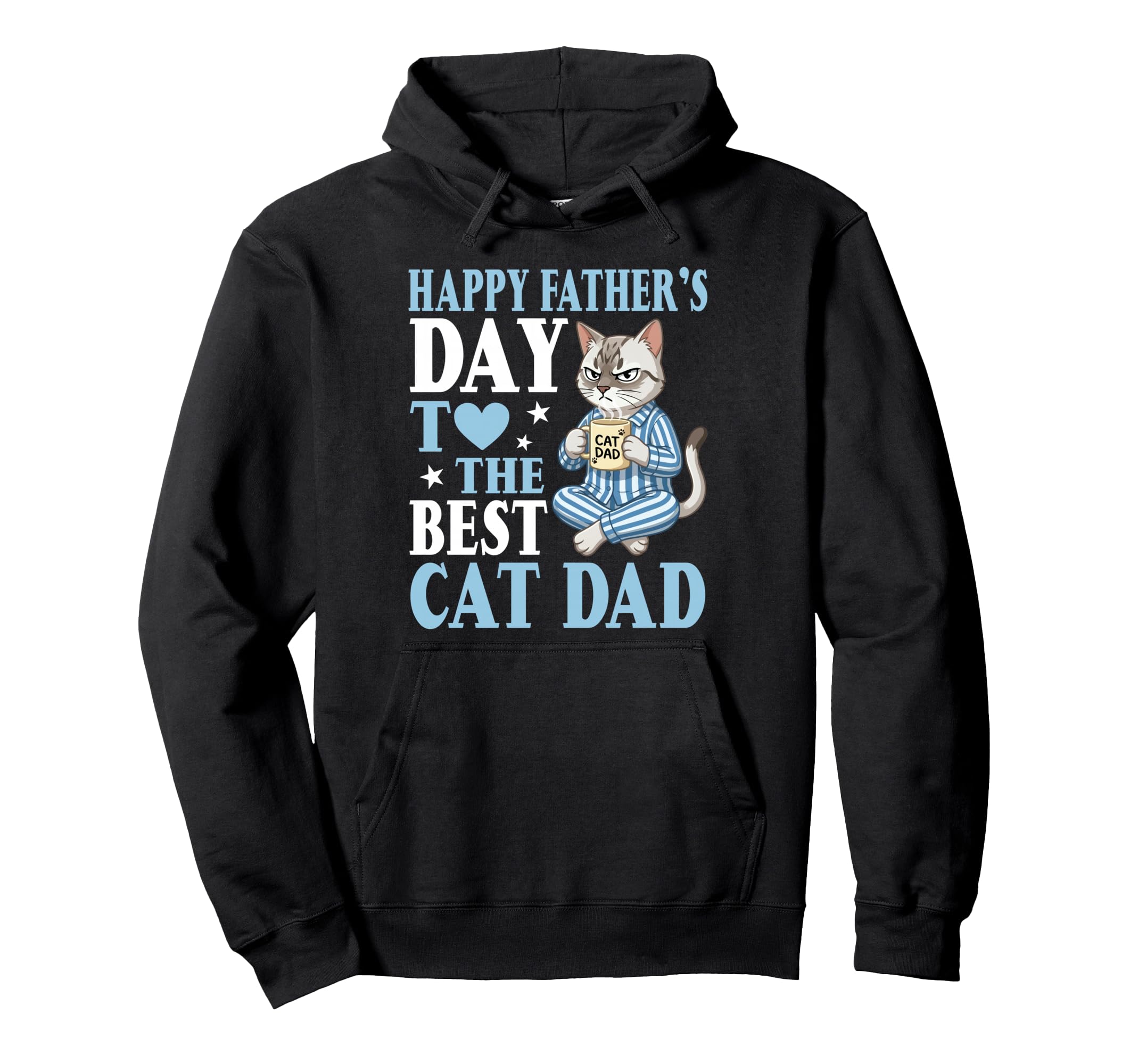 Happy Fathers Day To Best Burmilla Cat Hoodie - Unique Graphic Men Women - T-Shirt, Sweatshirt, Hoodie
