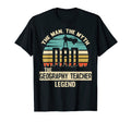 Myth Legend Dad Geography Teacher T-Shirt - Unique Graphic Unisex - T-Shirt, Sweatshirt, Hoodie