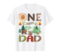 One Happy Dad Camper 1St Birthday T-Shirt - Novelty Apparel for Adults - T-Shirt, Sweatshirt, Hoodie