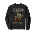 60Th Birthday Acoustic Guitar Sweatshirt - Minimalist Print Men Women - T-Shirt, Sweatshirt, Hoodie