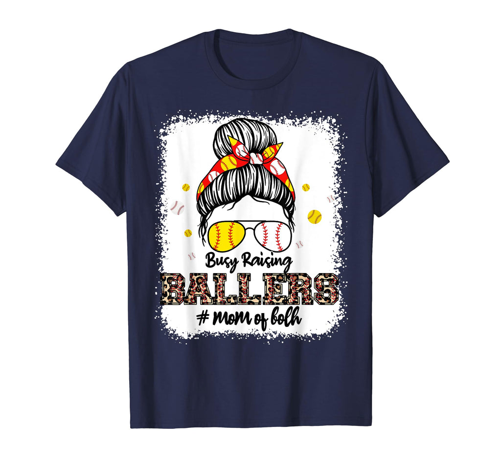 Busy Raising Ballers Baseball Softball Mom T-Shirt - Unique Graphic Unisex - T-Shirt, Sweatshirt, Hoodie