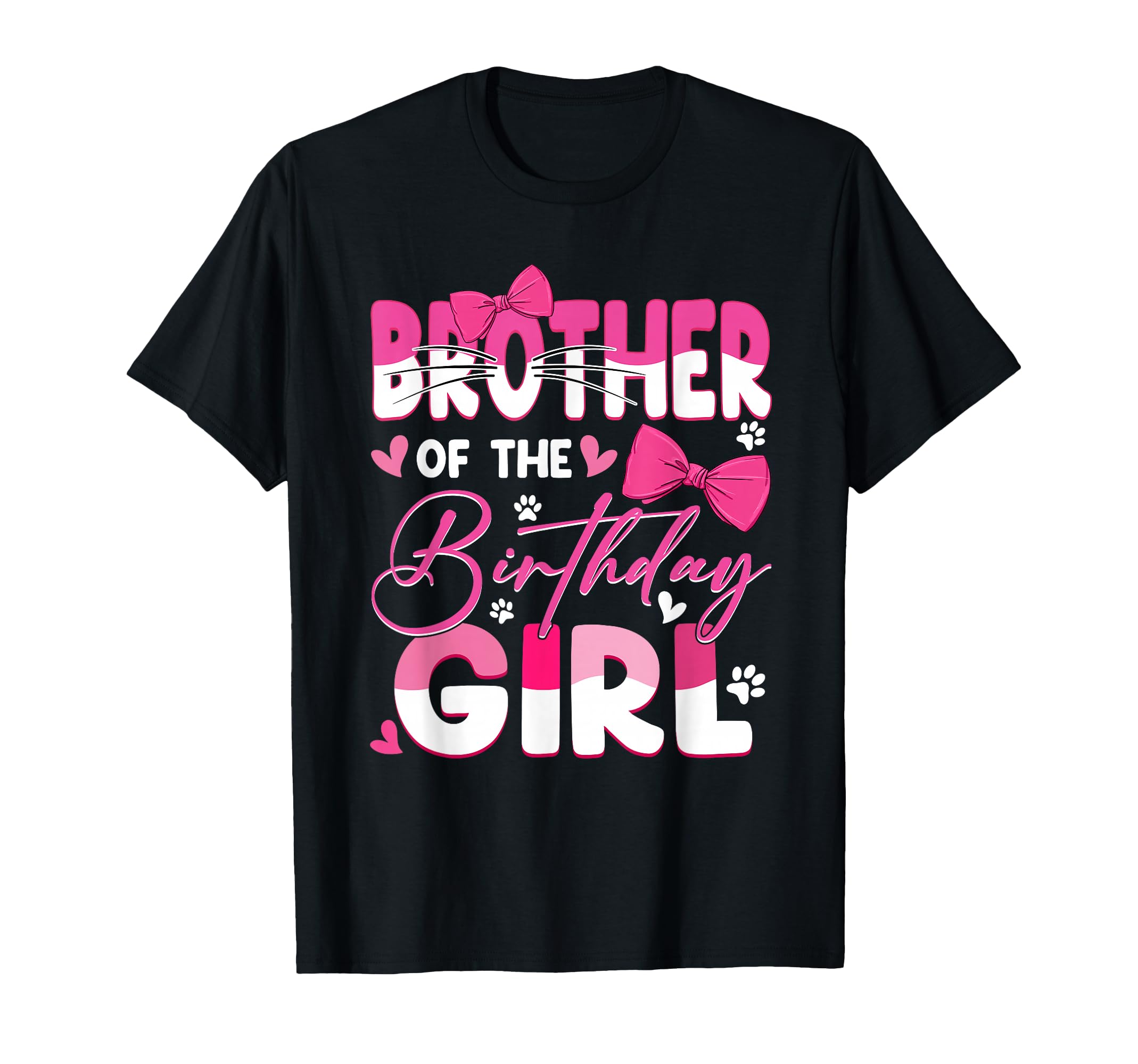 Brother Birthday Cat Kitty Family T-Shirt - Minimalist Print for Adults - T-Shirt, Sweatshirt, Hoodie