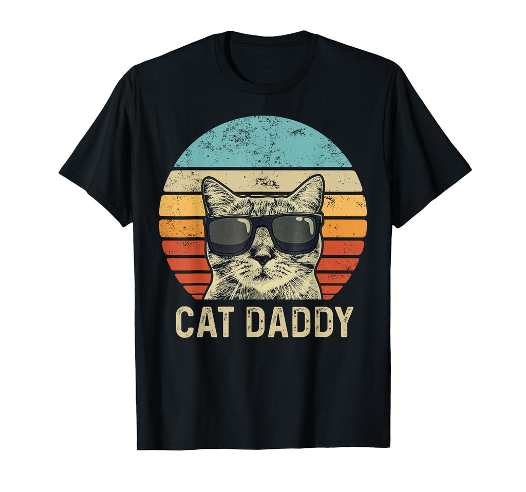 Cat Daddy Cat Sunglasses Cat Dad Gift T-Shirt - Unique Graphic for Adults - T-Shirt, Sweatshirt, Hoodie