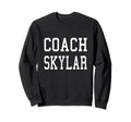 Coach Skylar Custom Football Sweatshirt - Aesthetic Graphic Men Women - T-Shirt, Sweatshirt, Hoodie