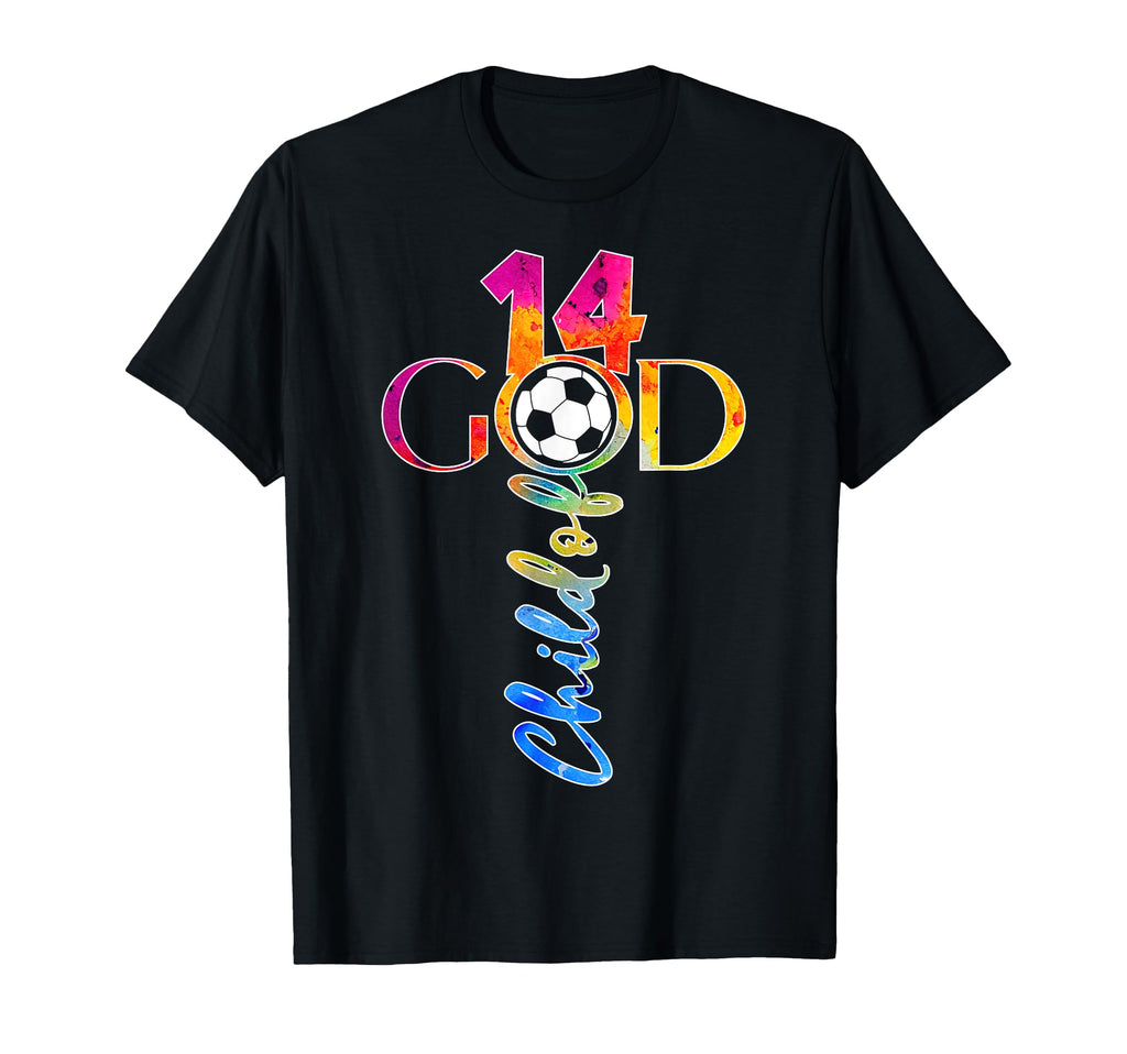 Jesus 14 Years Child God Soccer T-Shirt - Fun Novelty Design for Adults - T-Shirt, Sweatshirt, Hoodie