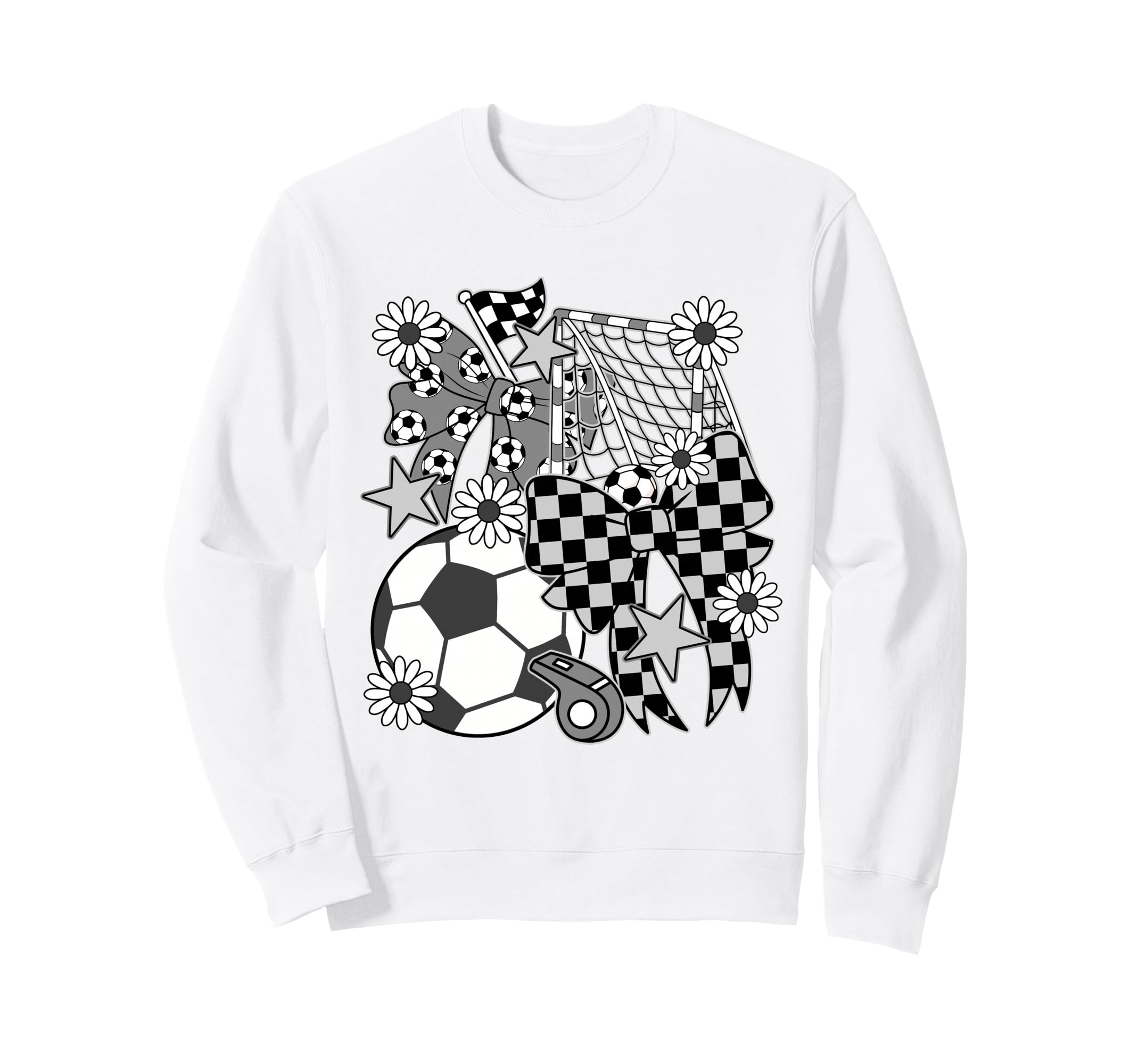 Soccer Ball Mama Coquette Bow Sweatshirt - Custom Art Print Men Women - T-Shirt, Sweatshirt, Hoodie
