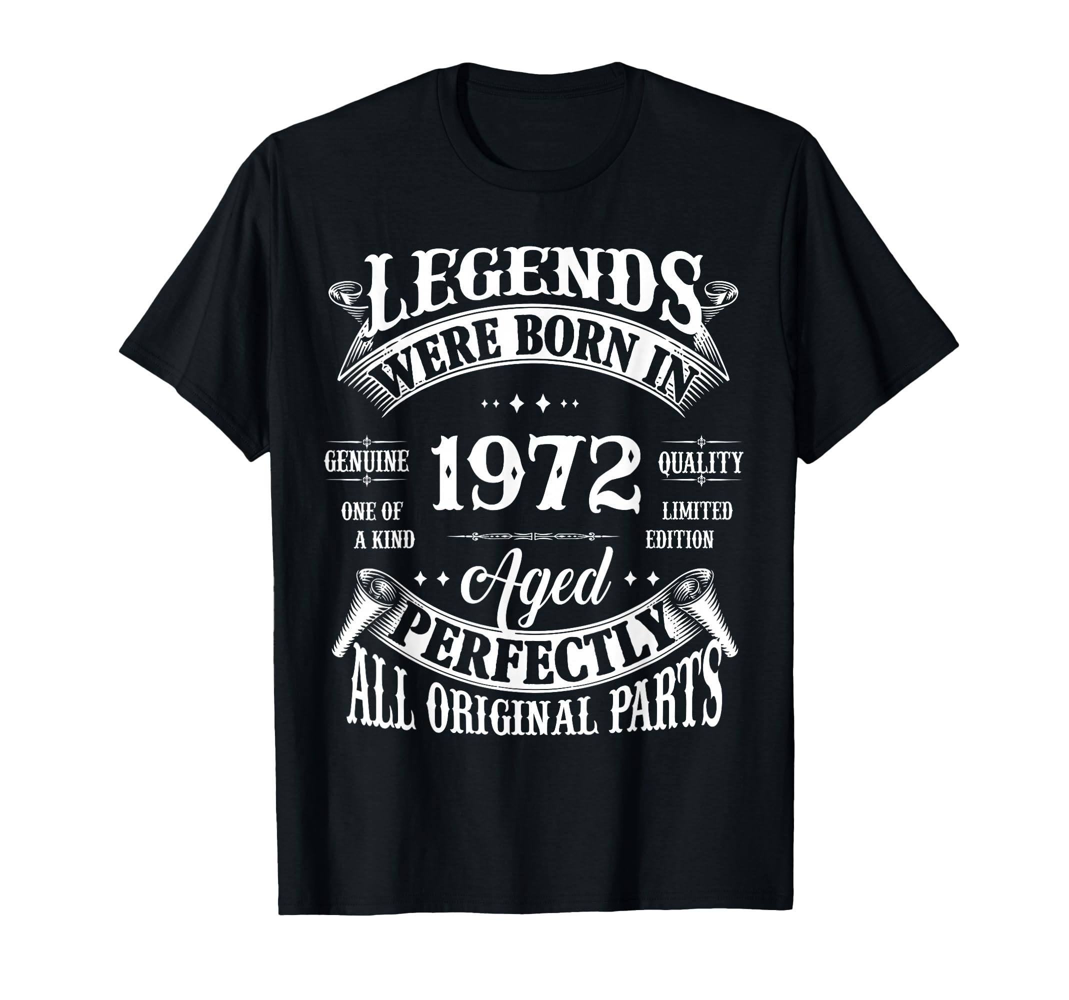 54Th Birthday Legends Born 1972 54 T-Shirt - Aesthetic Graphic Unisex - T-Shirt, Sweatshirt, Hoodie