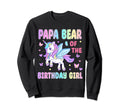 Papa Bear Birthday Unicon Sweatshirt - Casual Everyday Wear Men Women - T-Shirt, Sweatshirt, Hoodie