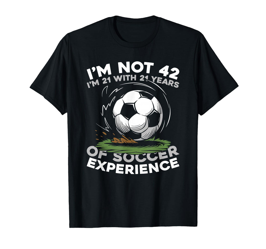 42 Years Old Team Player Sports Soccer T-Shirt - Custom Art Print Unisex - T-Shirt, Sweatshirt, Hoodie