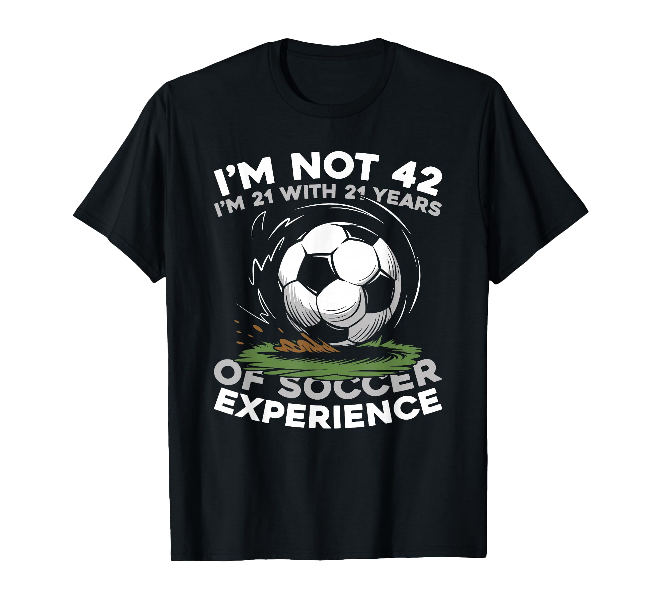 42 Years Old Team Player Sports Soccer T-Shirt - Custom Art Print Unisex - T-Shirt, Sweatshirt, Hoodie