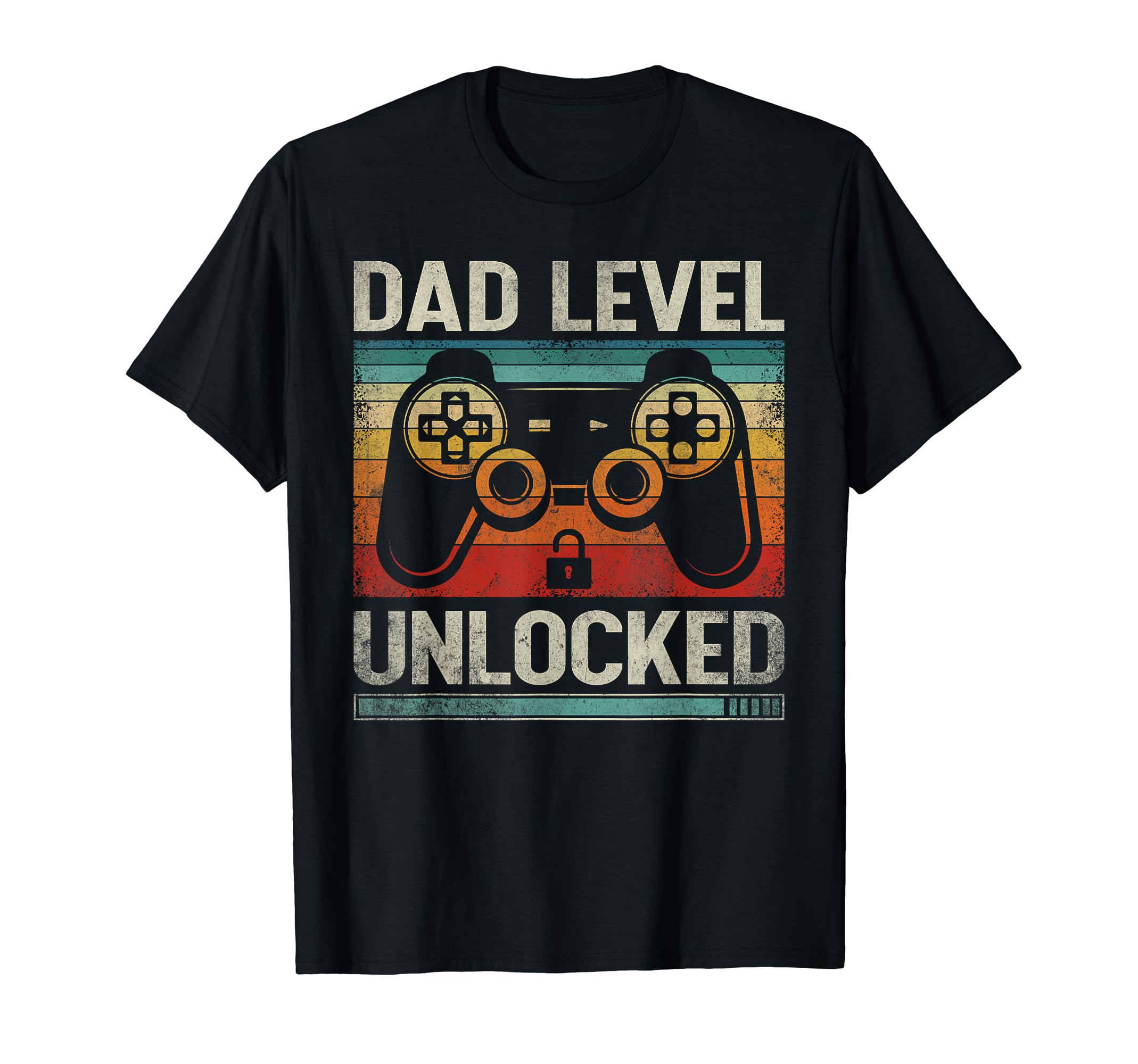 Dad Level Unlocked Gaming Gamer T-Shirt - Unique Graphic for Adults - T-Shirt, Sweatshirt, Hoodie