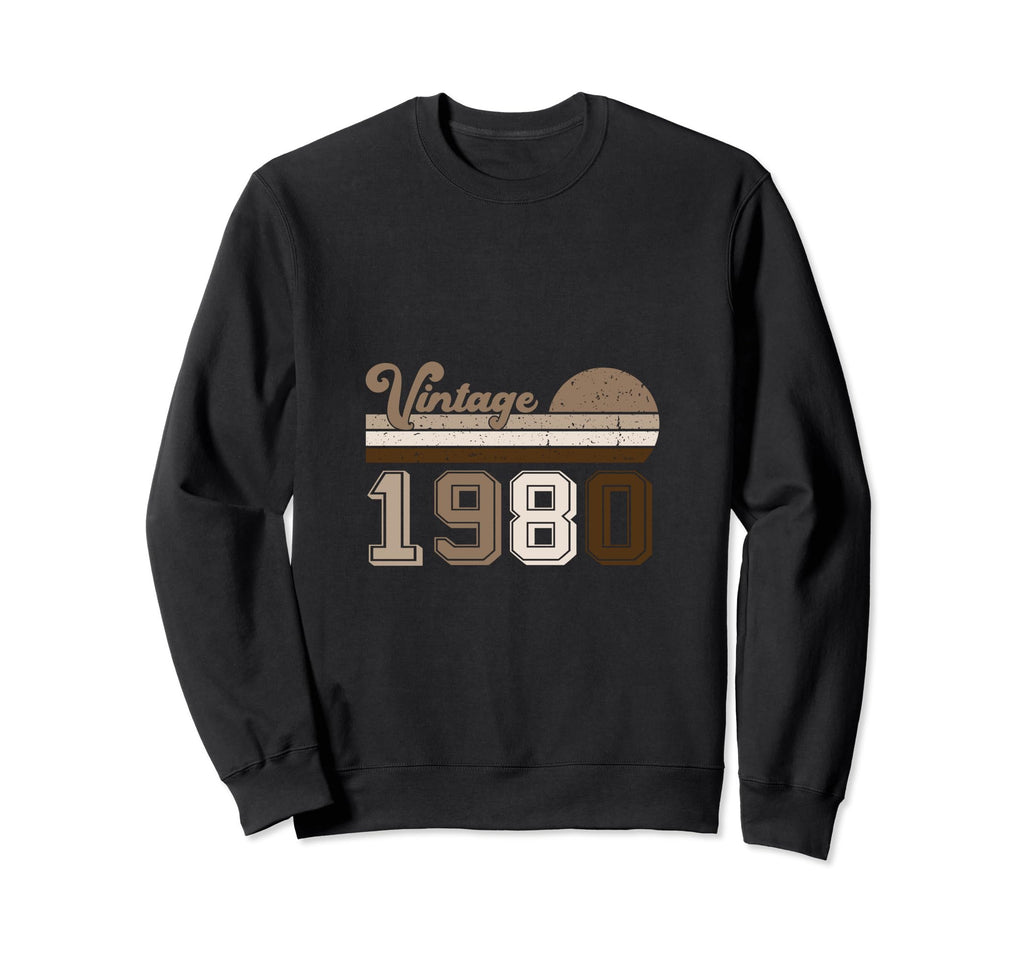 Year 1980 Gift Birthday Mom Dad Sweatshirt - Unique Graphic for Adults - T-Shirt, Sweatshirt, Hoodie