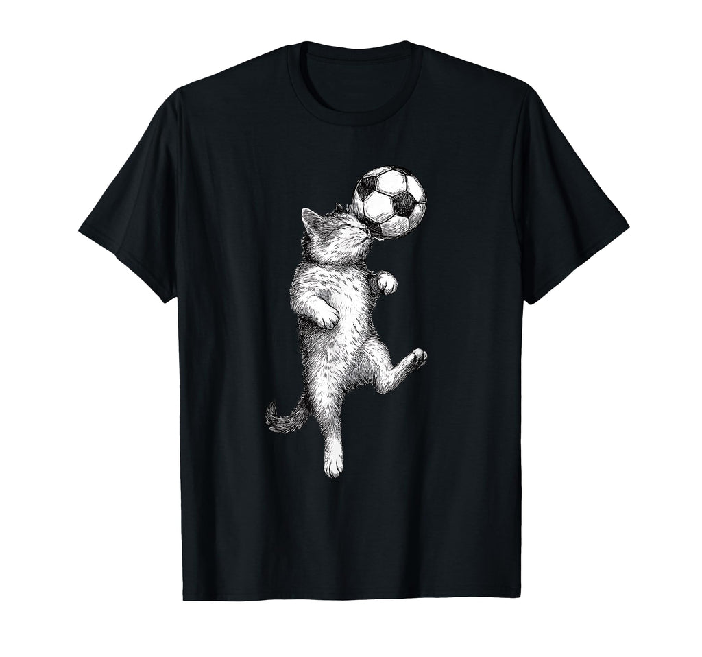 Kitten Football Player Fun Cat Ball T-Shirt - Streetwear Style Men Women - T-Shirt, Sweatshirt, Hoodie