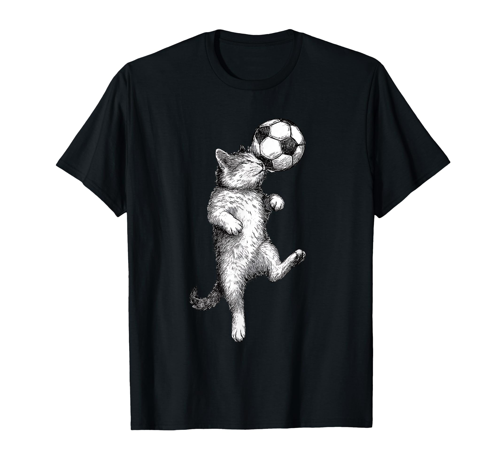 Kitten Football Player Fun Cat Ball T-Shirt - Streetwear Style Men Women - T-Shirt, Sweatshirt, Hoodie