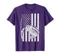 American Flag Bass Fishing Patriotic T-Shirt - Graphic Print Unisex - T-Shirt, Sweatshirt, Hoodie