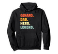 Genaro Dad Hero Legend Personalized Custom Hoodie - Novelty Apparel Unisex - T-Shirt, Sweatshirt, Hoodie
