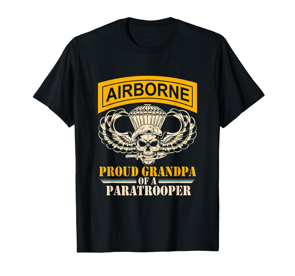 Proud Grandpa Airborne Veteran T-Shirt - Streetwear Style for Adults - T-Shirt, Sweatshirt, Hoodie
