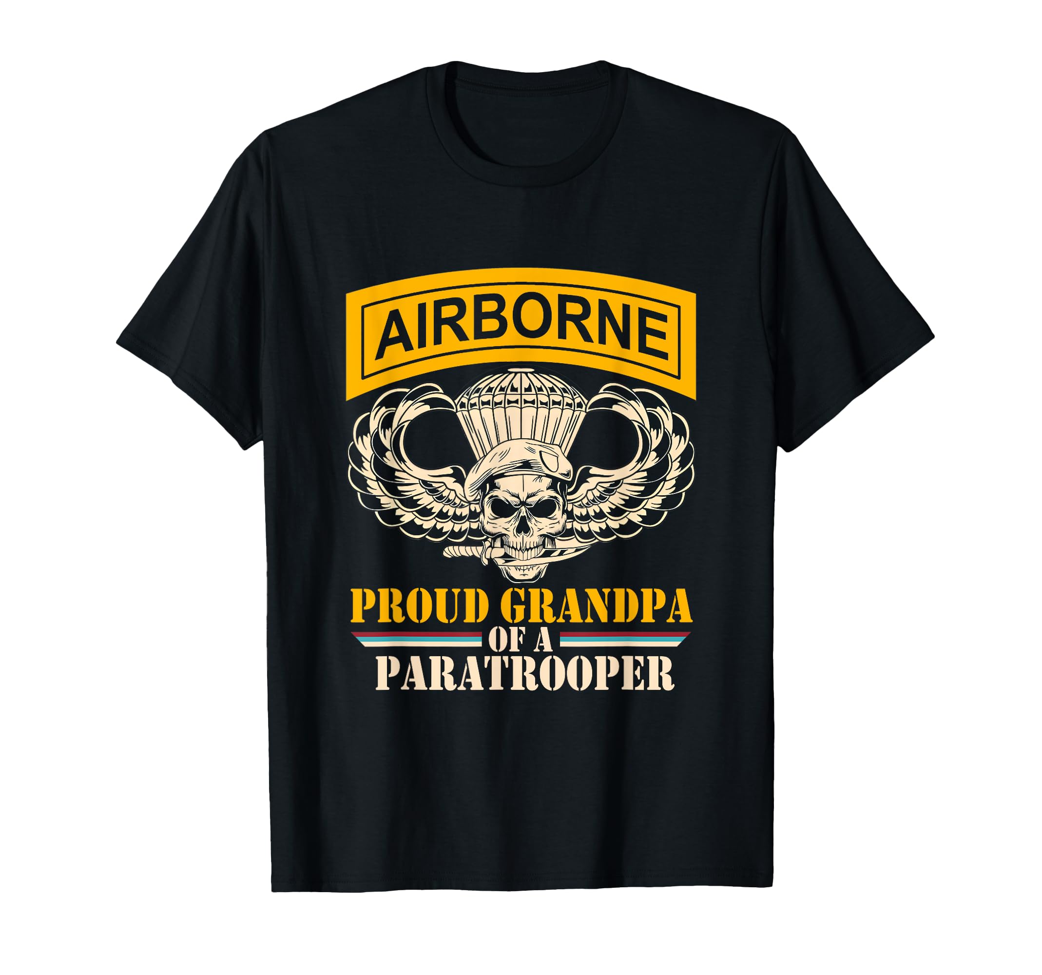Proud Grandpa Airborne Veteran T-Shirt - Streetwear Style for Adults - T-Shirt, Sweatshirt, Hoodie