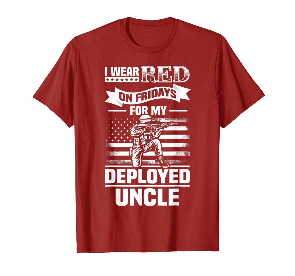 Red Friday My Uncle Military Troops T-Shirt - Graphic Print Unisex - T-Shirt, Sweatshirt, Hoodie