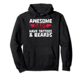 Dad Beard Bearded Awesome Dads Have Hoodie - Graphic Print for Adults - T-Shirt, Sweatshirt, Hoodie