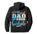 Proud Dad Class 2026 Graduate Senior Hoodie - Graphic Print Unisex - T-Shirt, Sweatshirt, Hoodie