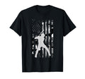 Baseball Player American Flag Usa T-Shirt - Aesthetic Graphic for Adults - T-Shirt, Sweatshirt, Hoodie