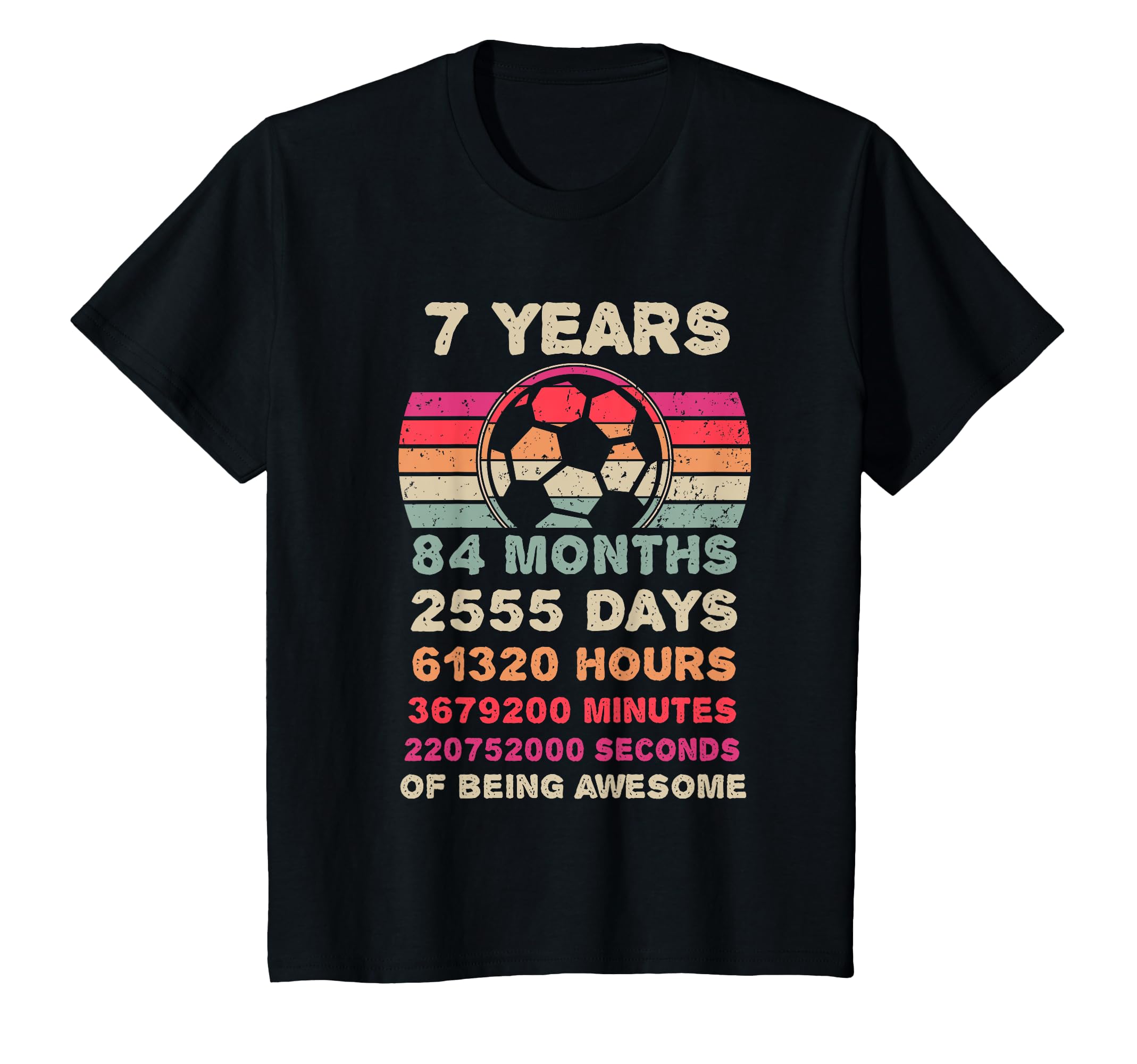 7 Year Old Soccer Birthday Seventh T-Shirt - Streetwear Style Men Women - T-Shirt, Sweatshirt, Hoodie