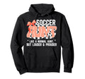 Soccer Aunt Louder Prouder Soccer Hoodie - Minimalist Print for Adults - T-Shirt, Sweatshirt, Hoodie