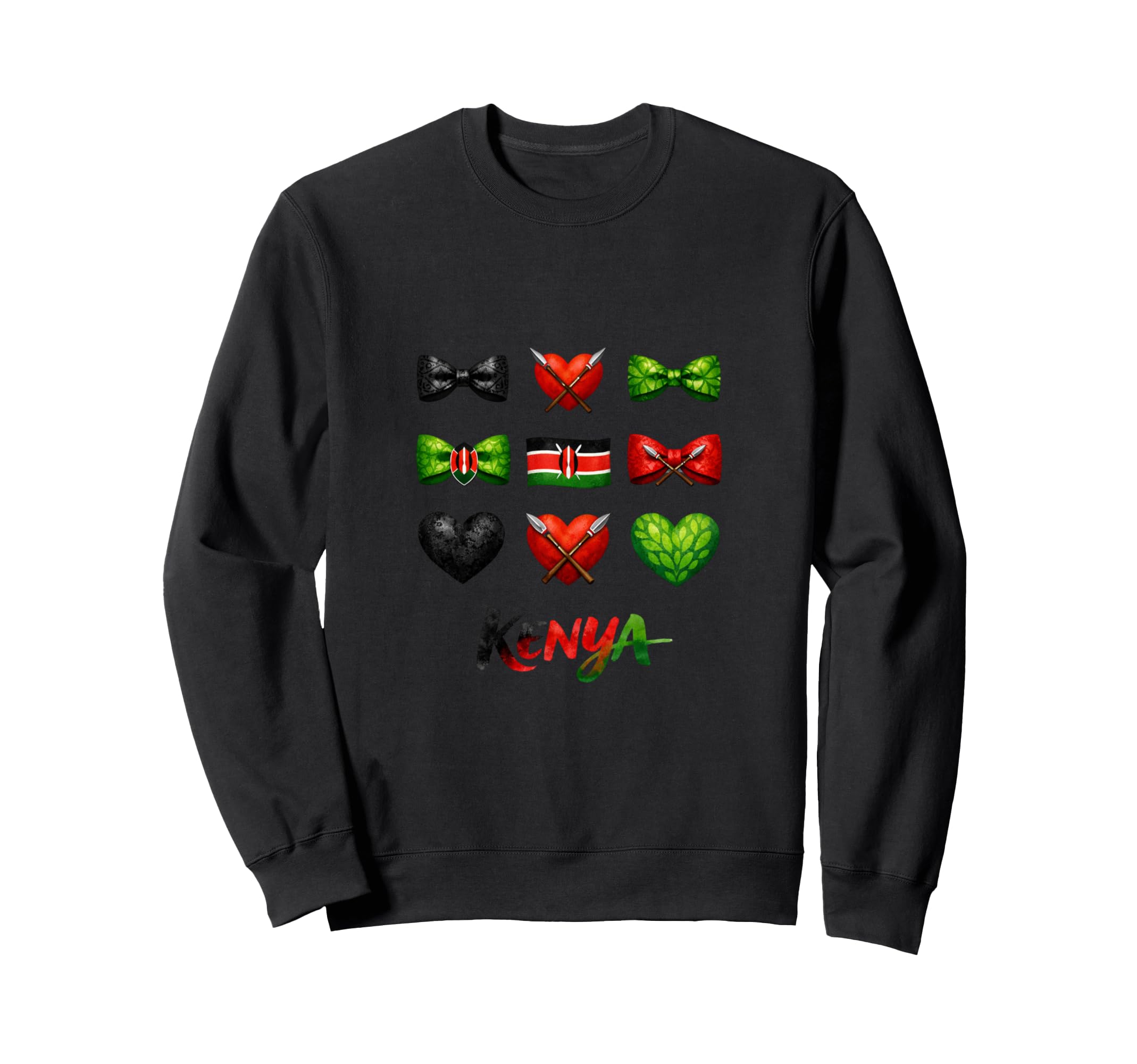 Kenya Flag Soccer Lovers Coquette Sweatshirt - Minimalist Print Men Women - T-Shirt, Sweatshirt, Hoodie