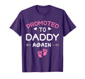 Going To Be Daddy Again Promoted To T-Shirt - Minimalist Print Men Women - T-Shirt, Sweatshirt, Hoodie
