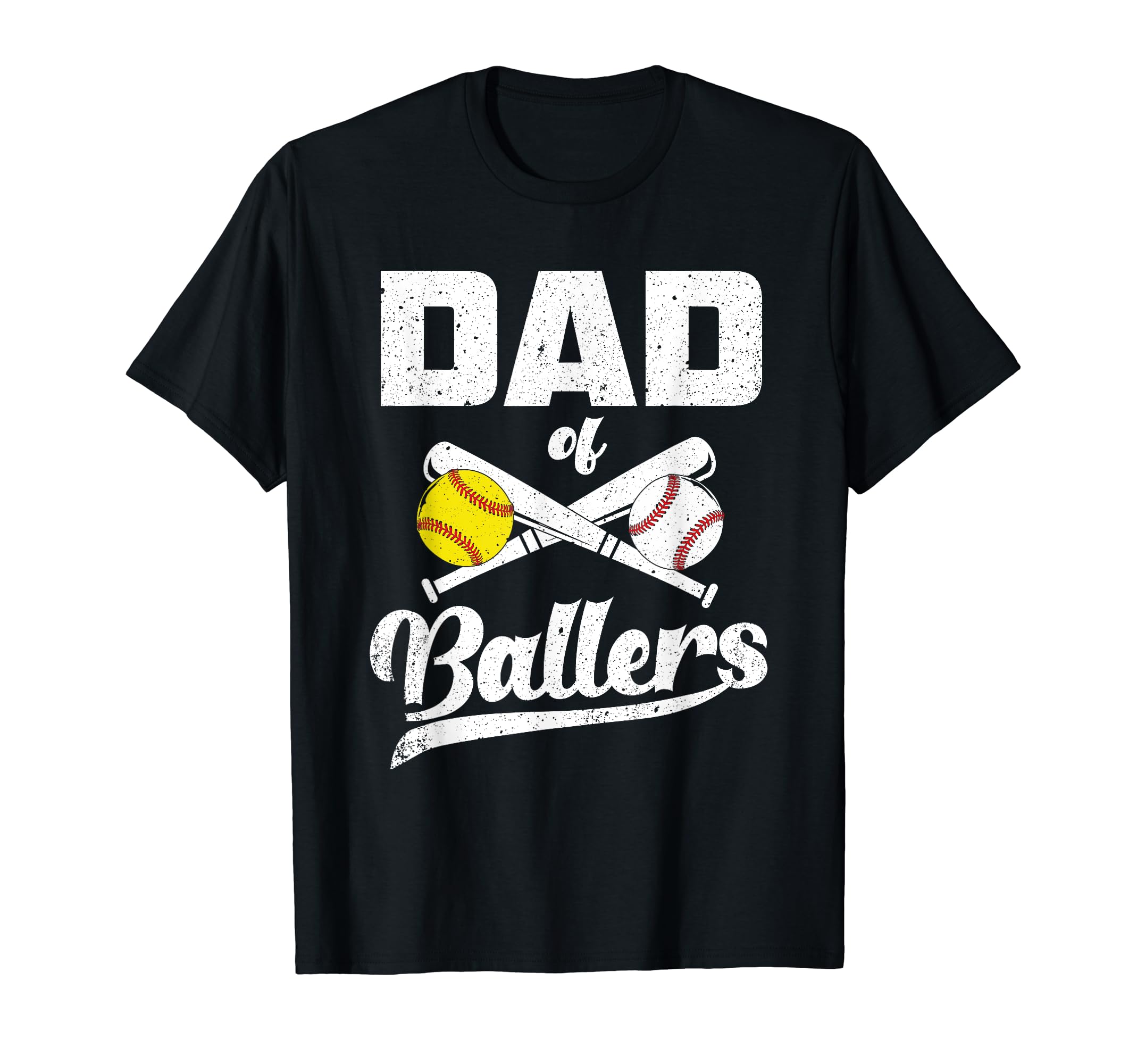 Mens Dad Ballers Funny Dad Baseball T-Shirt - Fun Novelty Design Unisex - T-Shirt, Sweatshirt, Hoodie