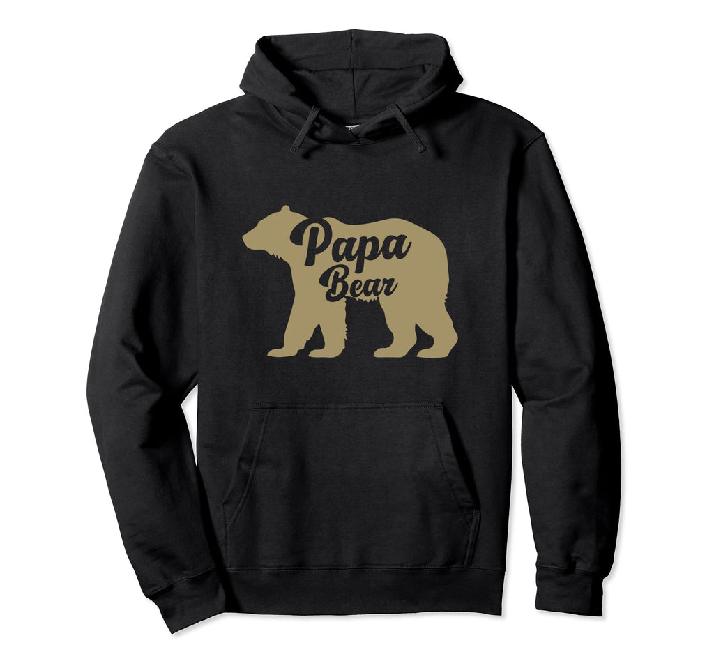 Papa Bear Dad Fathers Day Hoodie - Fun Novelty Design for Adults - T-Shirt, Sweatshirt, Hoodie
