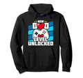 New Dad Level Unlocked Gamer Dad Hoodie - Novelty Apparel Unisex - T-Shirt, Sweatshirt, Hoodie