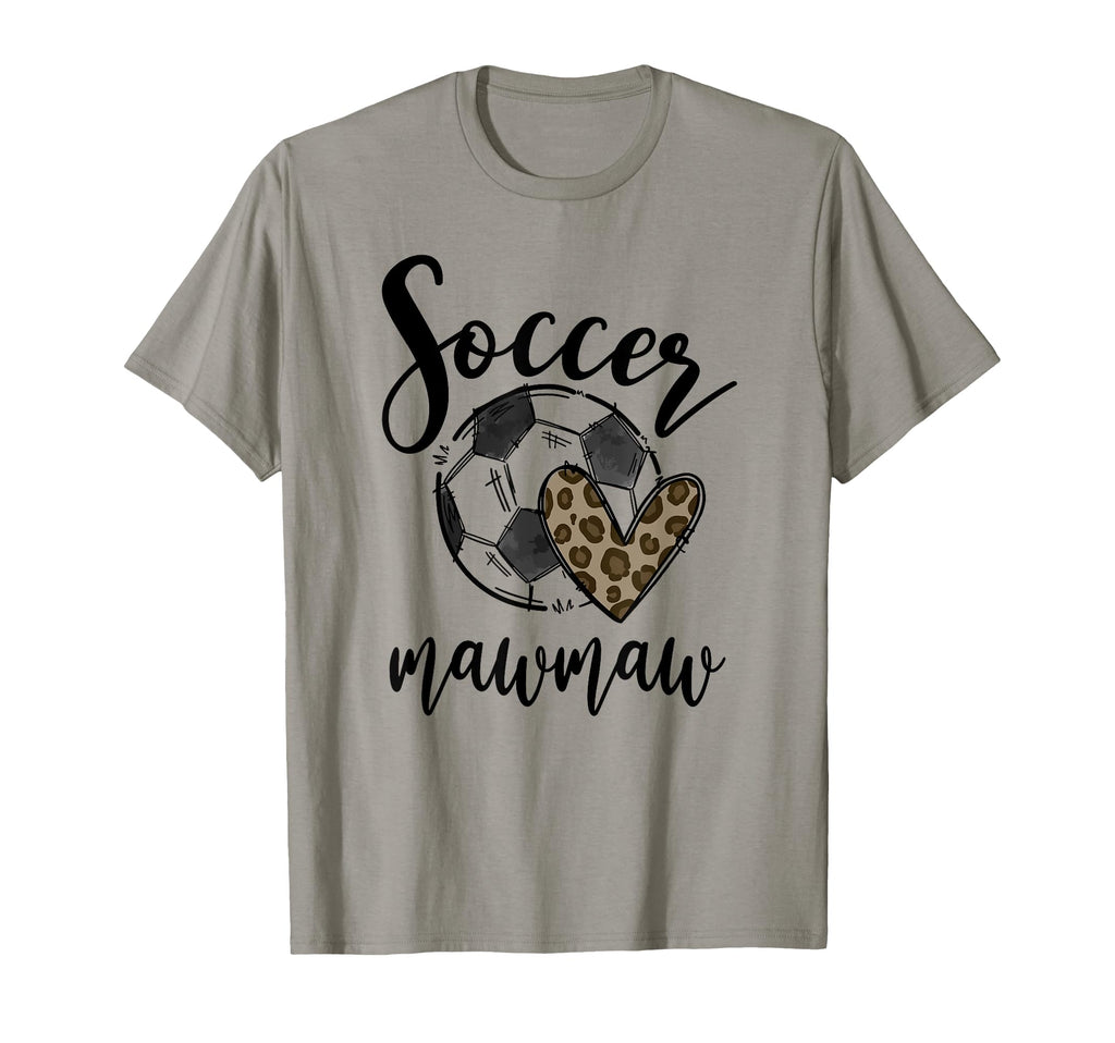 Soccer Mawmaw Leopard Funny Soccer T-Shirt - Trendy Graphic for Adults - T-Shirt, Sweatshirt, Hoodie