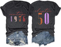 50th Birthday for Women Vintage 1976 Casual Short - Adult & Kids T-Shirts, Sweatshirts & Hoodies apparel design preview 1
