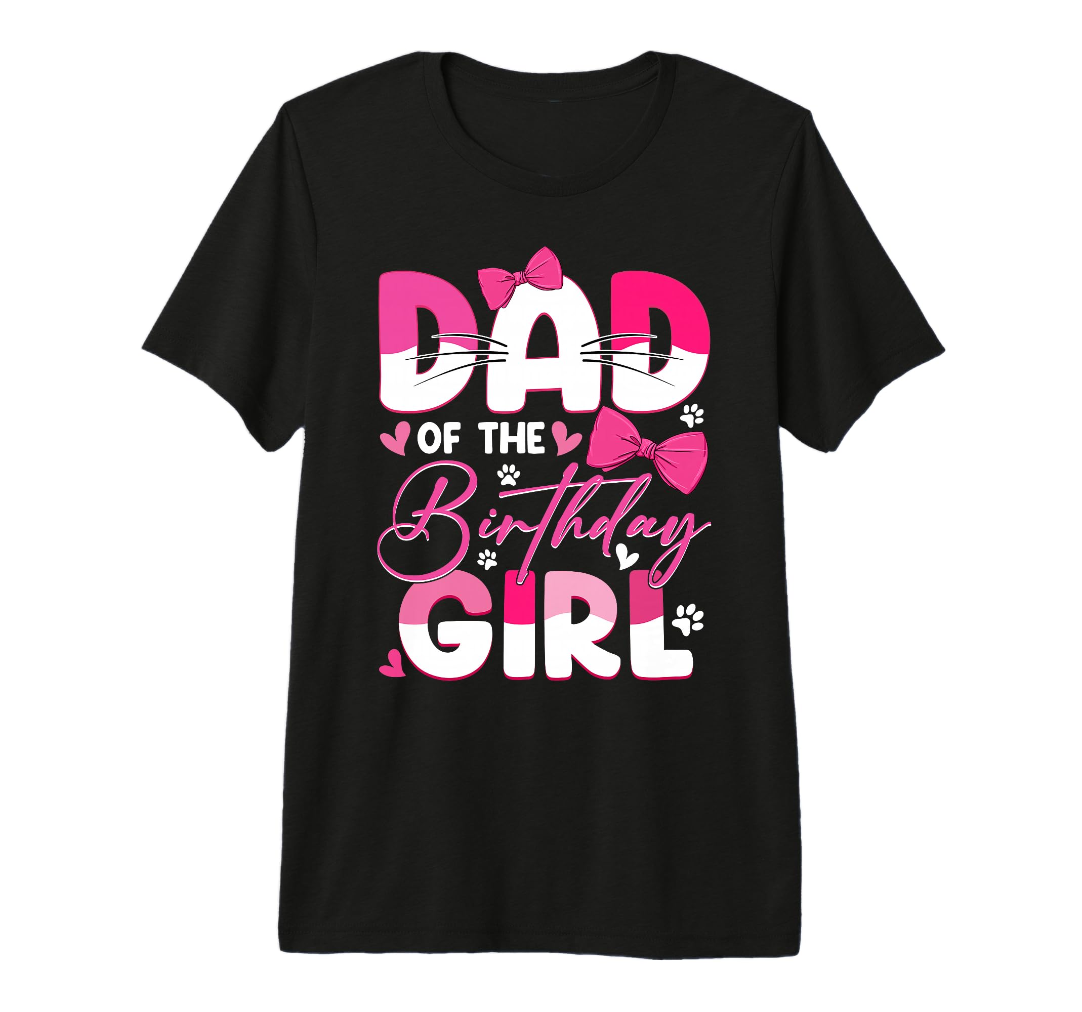 Dad Birthday Cat Kitty Family T-Shirt - Aesthetic Graphic for Adults - T-Shirt, Sweatshirt, Hoodie
