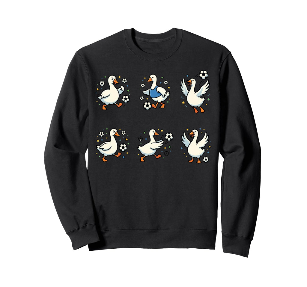 Silly Goose Playing Soccer Player Sweatshirt - Graphic Print Men Women - T-Shirt, Sweatshirt, Hoodie