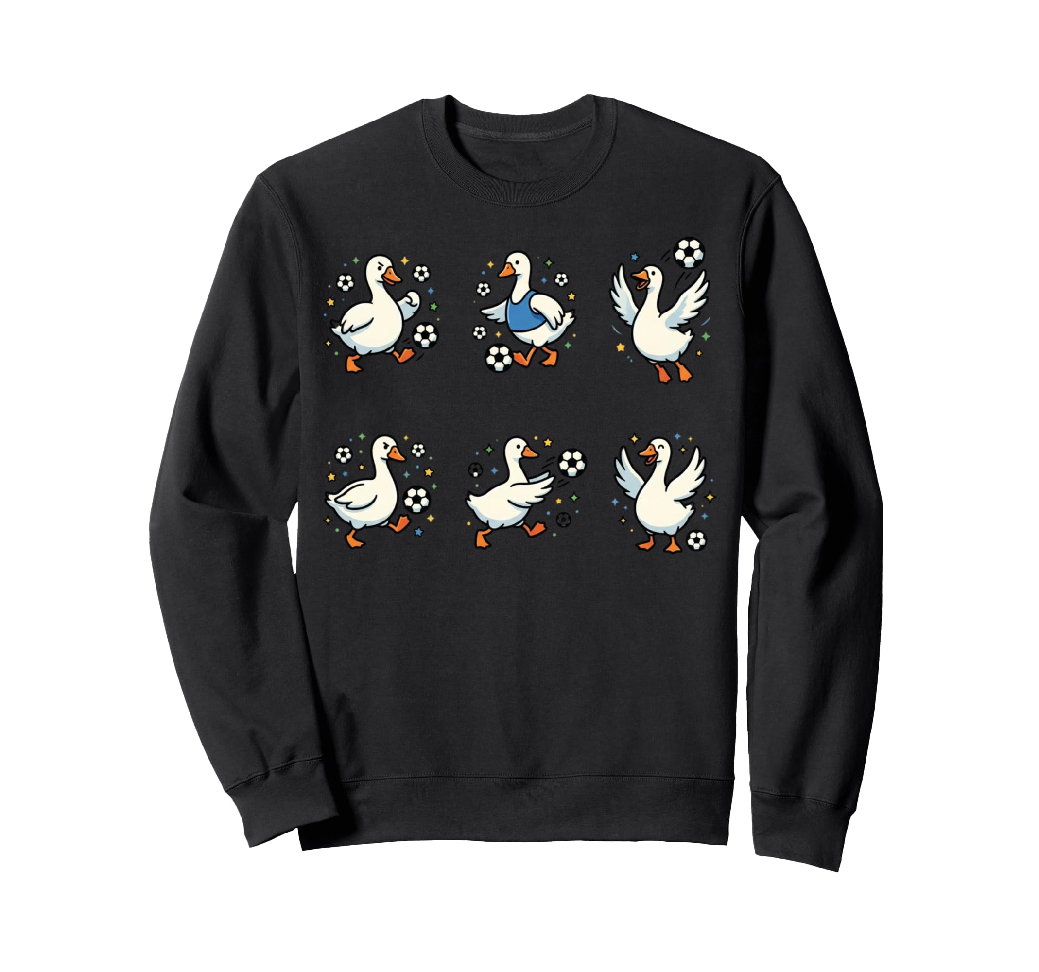 Silly Goose Playing Soccer Player Sweatshirt - Graphic Print Men Women - T-Shirt, Sweatshirt, Hoodie