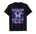 Mamaw Birthday Butterfly Family Matching T-Shirt - Novelty Apparel Unisex - T-Shirt, Sweatshirt, Hoodie