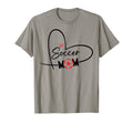 Soccer Mom Play Ball Soccer Heart T-Shirt - Graphic Print Unisex - T-Shirt, Sweatshirt, Hoodie