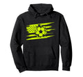 American Flag Soccer Soccer Hoodie - Aesthetic Graphic Unisex - T-Shirt, Sweatshirt, Hoodie